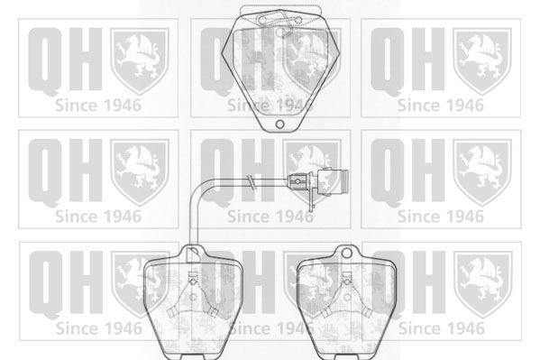 QUINTON HAZELL Комплект тормозных колодок, дисковый тормоз BP899